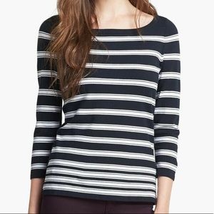 Rag & Bone / Jean Striped 3/4 Sleeve Sara Sweater